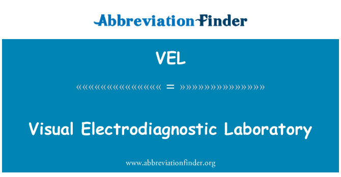 VEL: Vizuální laboratoř elektrodiagnostických