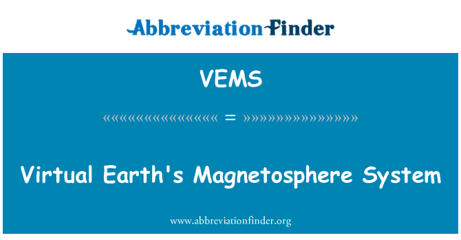 VEMS: Virtualni Zemljine magnetosfere sustav