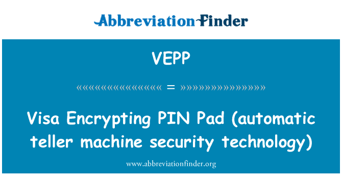 VEPP: Viisa krüptimine PIN Pad (reisiterminalis turvatehnoloogia)