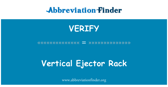 VERIFY: Vertikale Ejektor-Rack