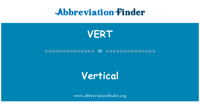 VERT: אנכי