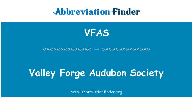 VFAS: Valley Forge Audubon masyarakat