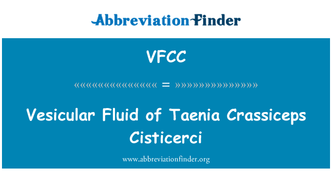 VFCC: Vezikulární kapalina Taenia Crassiceps Cisticerci