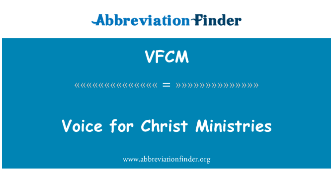 VFCM: Suara untuk Christ Ministries