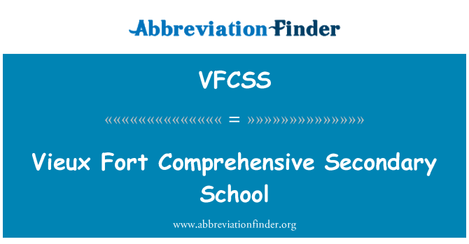 VFCSS: Vieux Fort omfattande gymnasiet