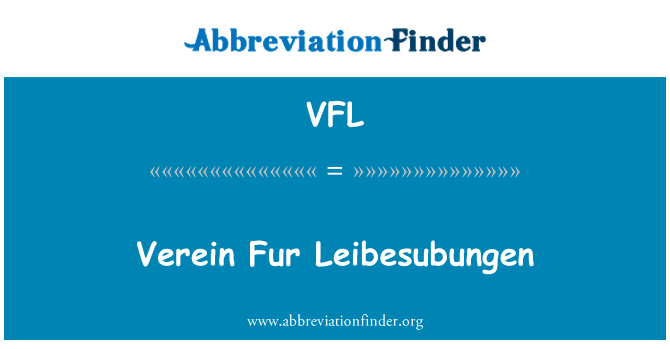 VFL: Leibesubungen Verein γούνα