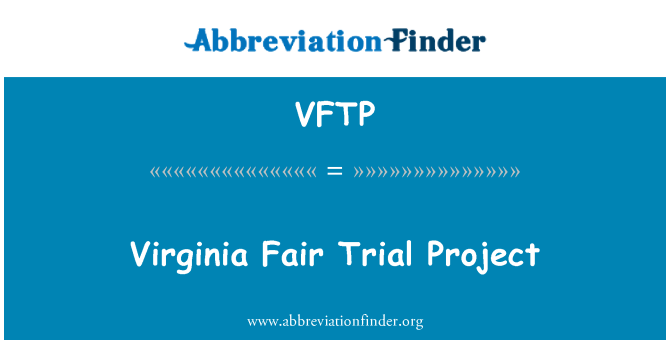 VFTP: Proġett bi prova Virginia Fair