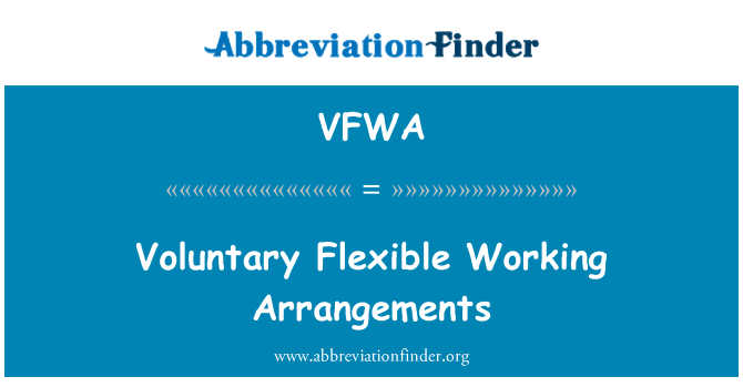 VFWA: Flexible de voluntaris treballant arranjaments