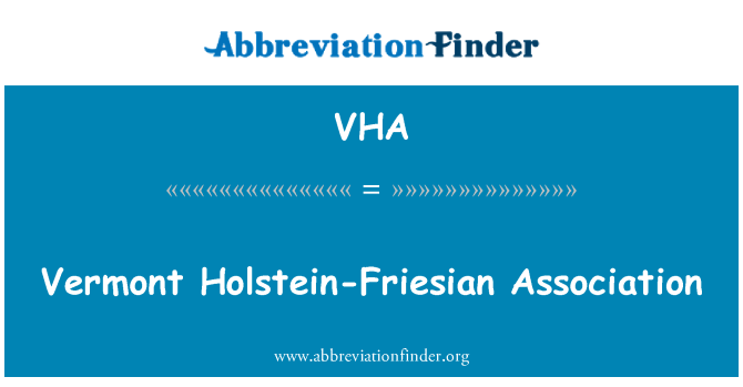 VHA: Assoċjazzjoni Holstein-Friesian Vermont