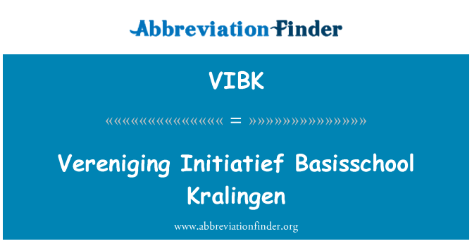 VIBK: Vereniging Initiatief Basisschool Kralingen