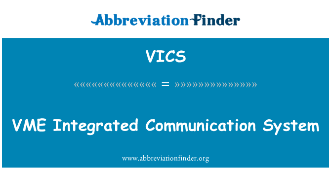 VICS: مواصلات کے نظام وم ایکیکرت