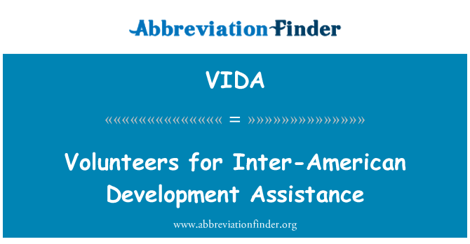 VIDA: Dobrovolníci pro Inter-americká rozvojová pomoc