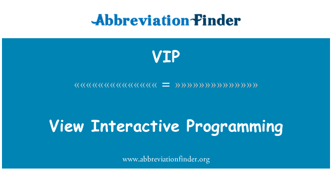 VIP: Nézd interaktív programozás