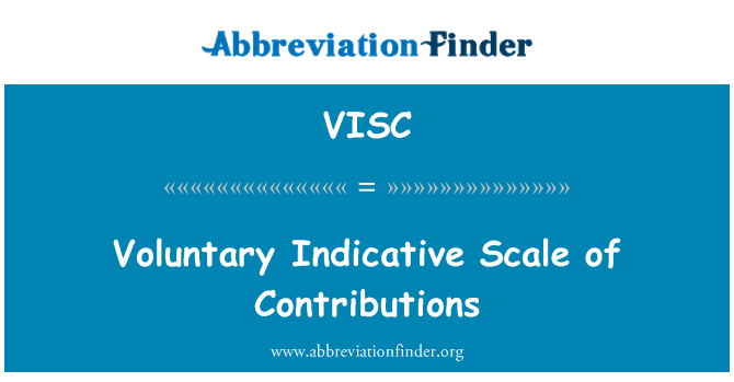 VISC: 自愿指示性捐款分摊