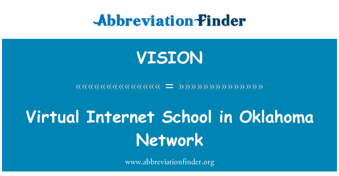 VISION: Virtuel entènèt lekòl nan rezo Oklahoma