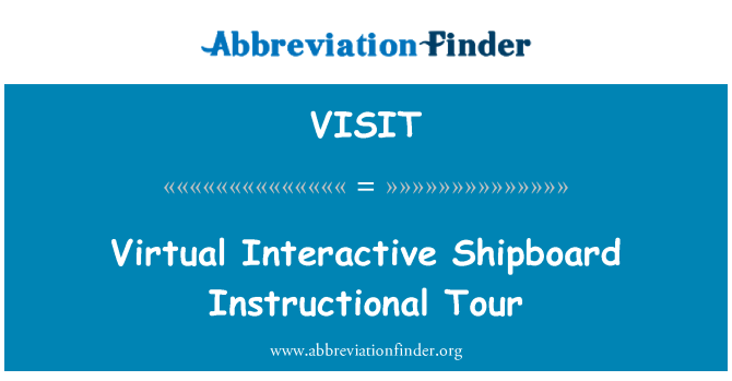 VISIT: Virtual interactiu instructiu Tour bord
