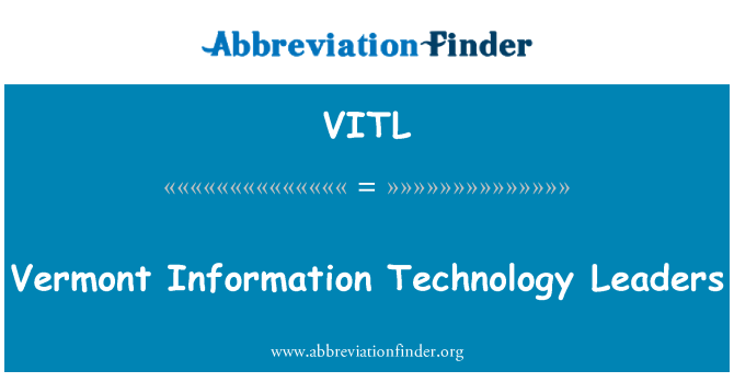 VITL: ورمونت رهبران فن آوری اطلاعات