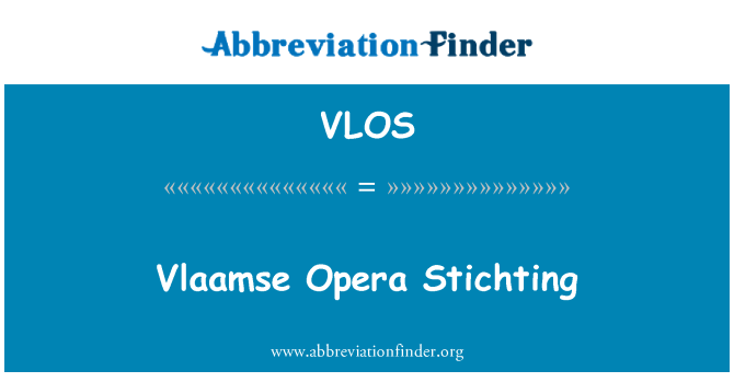 VLOS: Stichting Vlaamse Opera