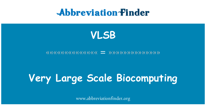 VLSB: Mycket omfattande bioinformatik