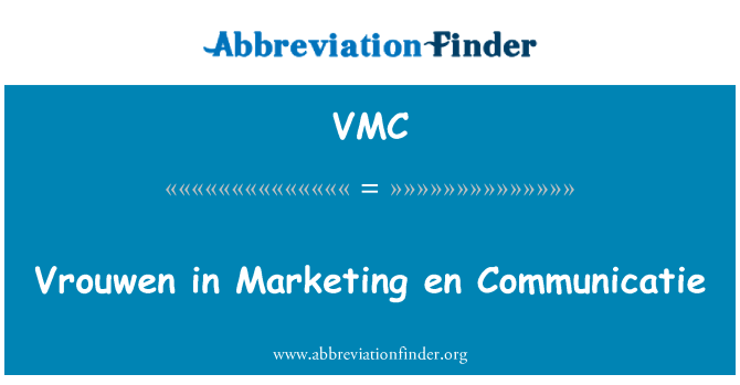 VMC: Vrouwen in Marketing en Communicatie