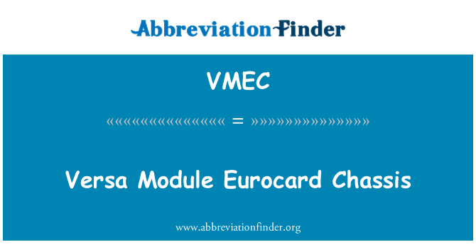 VMEC: Αντίστροφο λειτουργική μονάδα Eurocard σασί