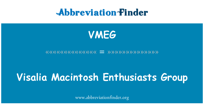 VMEG: Skupina nadšenců Macintosh Visalia