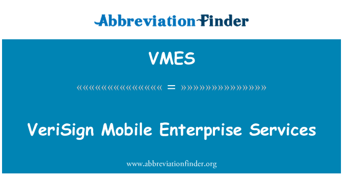 VMES: Gwasanaethau symudol mentrau VeriSign