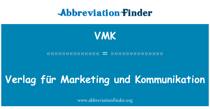 VMK: 出版社德國行銷與美