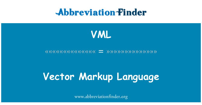 VML: Języka Vector Markup Language