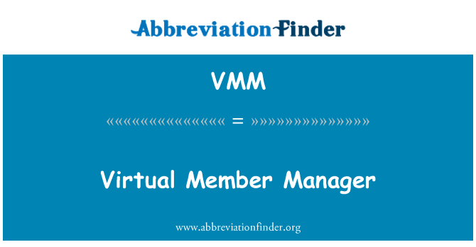 VMM: Maniġer ta ' l-Istati virtwali