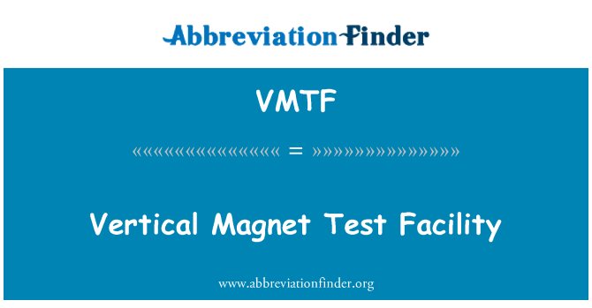 VMTF: Vertical Magnet Test Facility