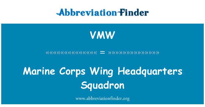 VMW: Kor Marin sayap ibu pejabat Skuadron