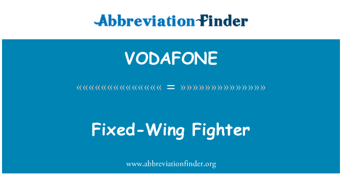 VODAFONE: Fixed-Wing ġliedF