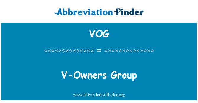 VOG: V-Owners Groupin