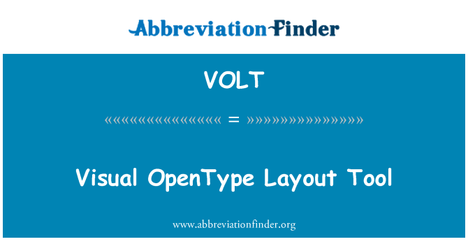 VOLT: Visuaalne OpenType kujundus tööriist