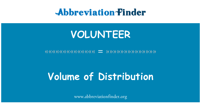 VOLUNTEER: Volum ta ' distribuzzjoni