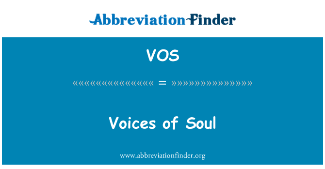 VOS: صدای روح