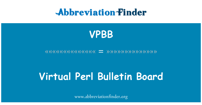 VPBB: Virtuální Perl BBS