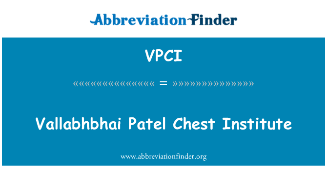 VPCI: Pwatrin Enstiti Patel Vallabhbhai