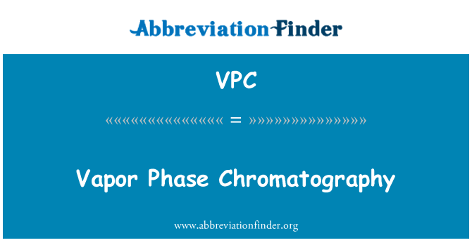 VPC: Cromatografia fase vapore
