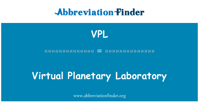 VPL: Virtuel Planétaire laboratwa