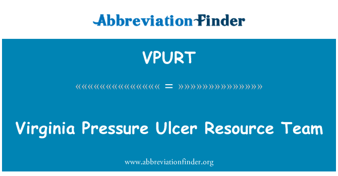 VPURT: Virginia Pressure Ulcer Resource Team