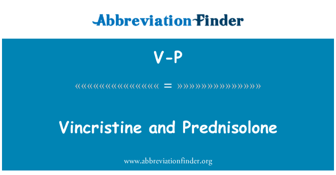 V-P: Vincristine a prednisolon