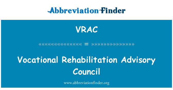 VRAC: Svetovalni svet za poklicno rehabilitacijo