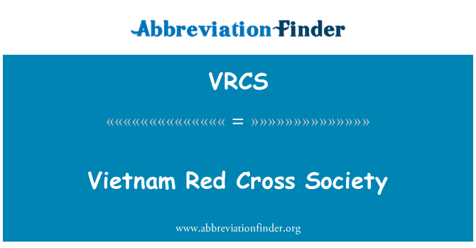 VRCS: Společnost červeného kříže Vietnam