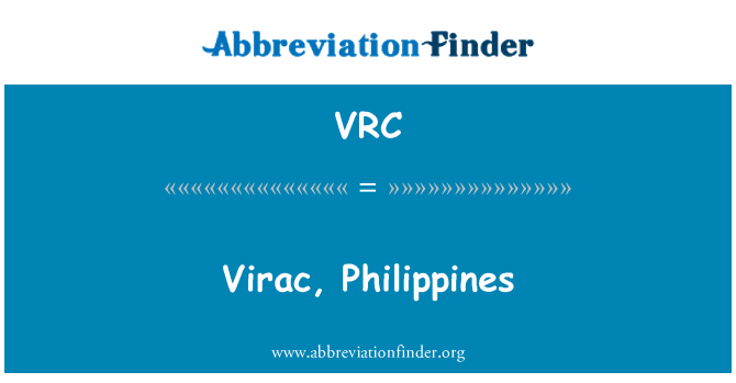 VRC: Virac, Filipini