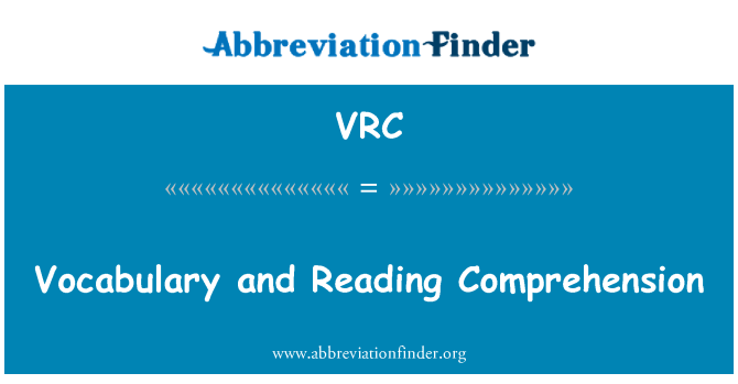 VRC: Wortschatz und Leseverstehen