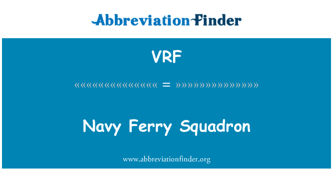 VRF: Navy Ferry Squadron