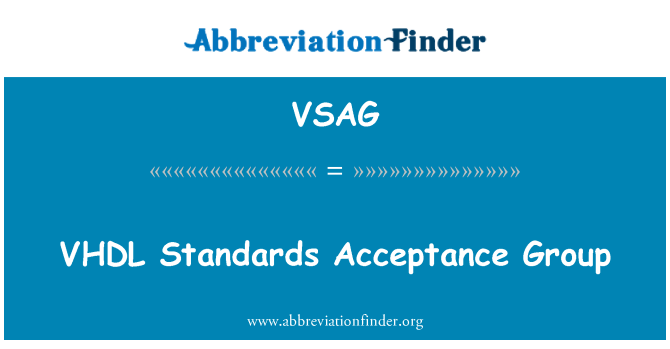 VSAG: VHDL standar penerimaan Group