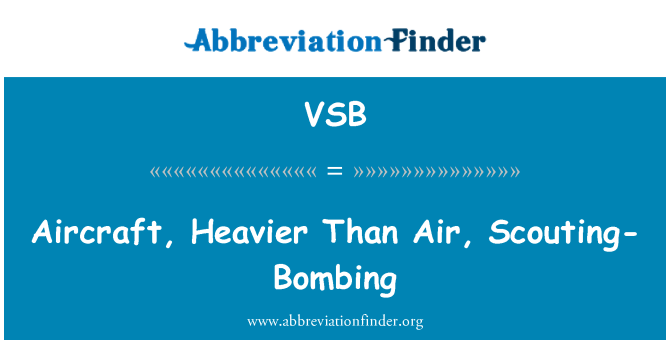 VSB: Aircraft, Heavier Than Air, Scouting-Bombing